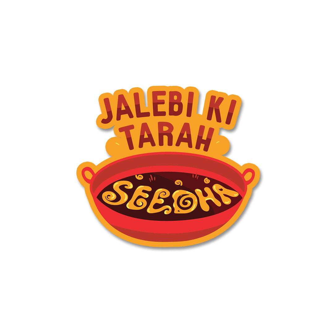 Jalebi Ki Tarah Sticker - Stickers | STICK IT UP
