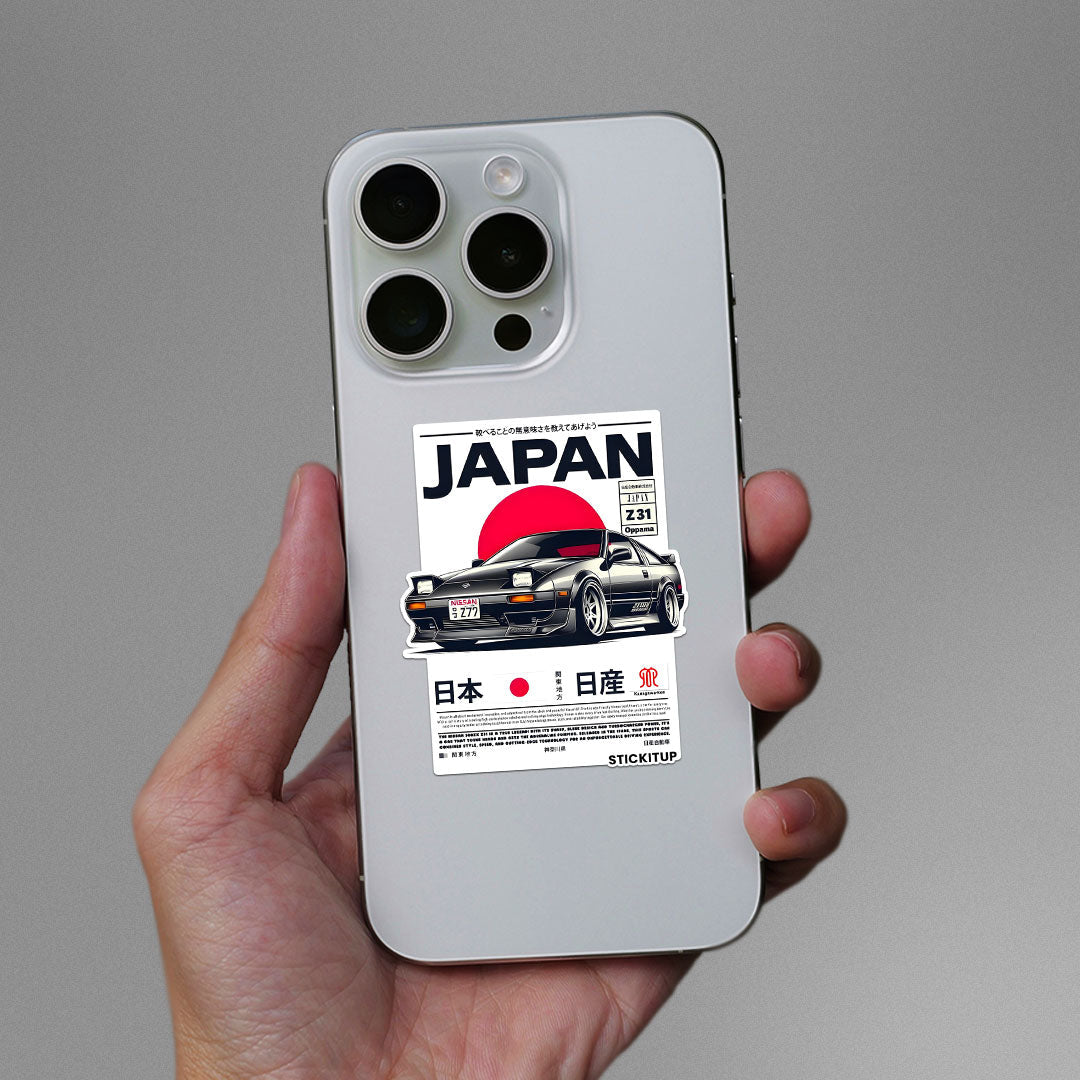 JAPAN OPPAMA Sticker waterproof vinyl decal for laptop, bike, car & bottle