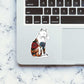 Japenese Cat Sticker waterproof vinyl decal for laptop, bike, car & bottle