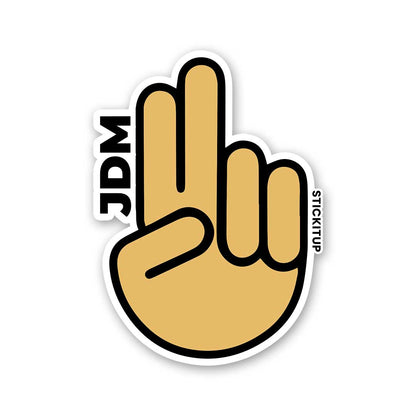 JDM 0.1 Sticker waterproof vinyl decal for laptop, bike, car & bottle