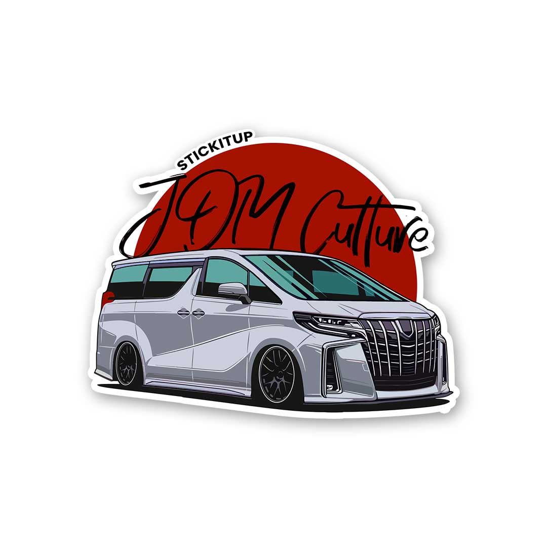 JDM CULTURE Sticker waterproof vinyl decal for laptop, bike, car & bottle