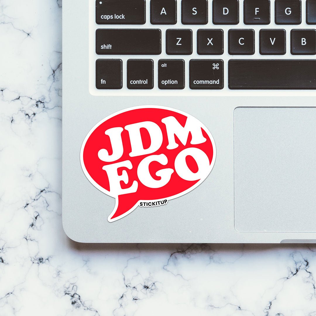 JDM EGO Sticker waterproof vinyl decal for laptop, bike, car & bottle
