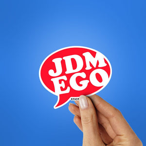 JDM EGO Sticker waterproof vinyl decal for laptop, bike, car & bottle