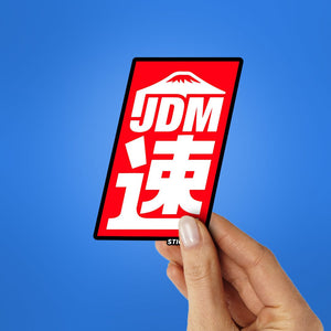 JDM Sticker waterproof vinyl decal for laptop, bike, car & bottle