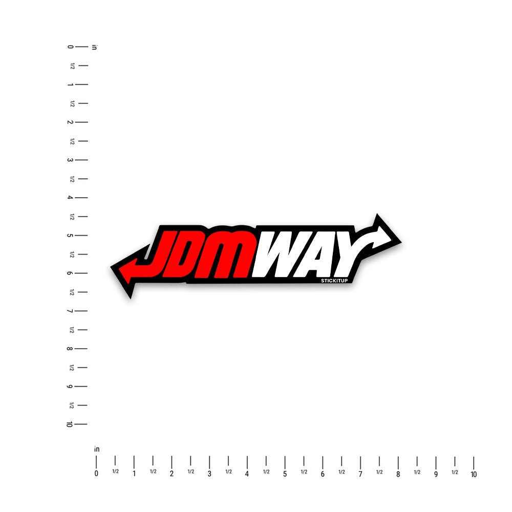 JDMWAY Bumper Sticker waterproof vinyl decal for laptop, bike, car & bottle