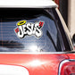 JESUS Bumper Sticker waterproof vinyl decal for laptop, bike, car & bottle