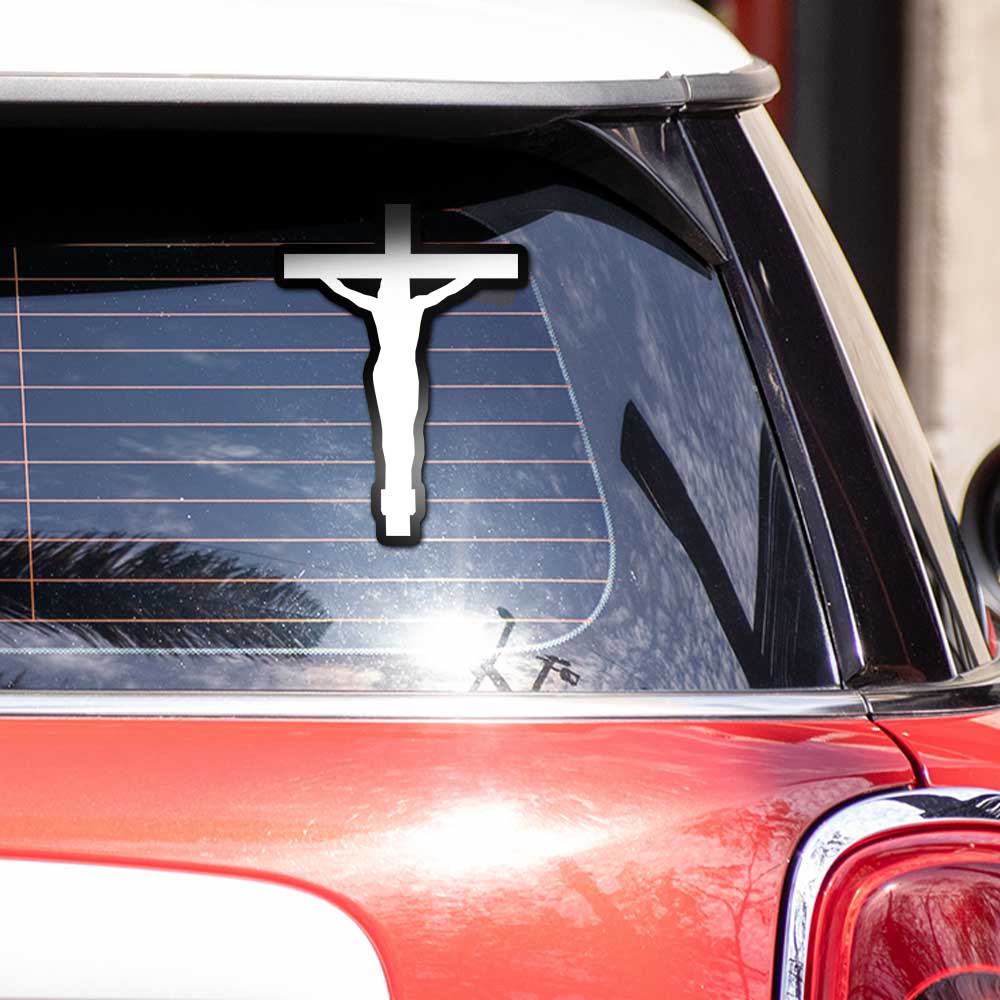 Jesus Cross Bumper Sticker - STICK IT UP
