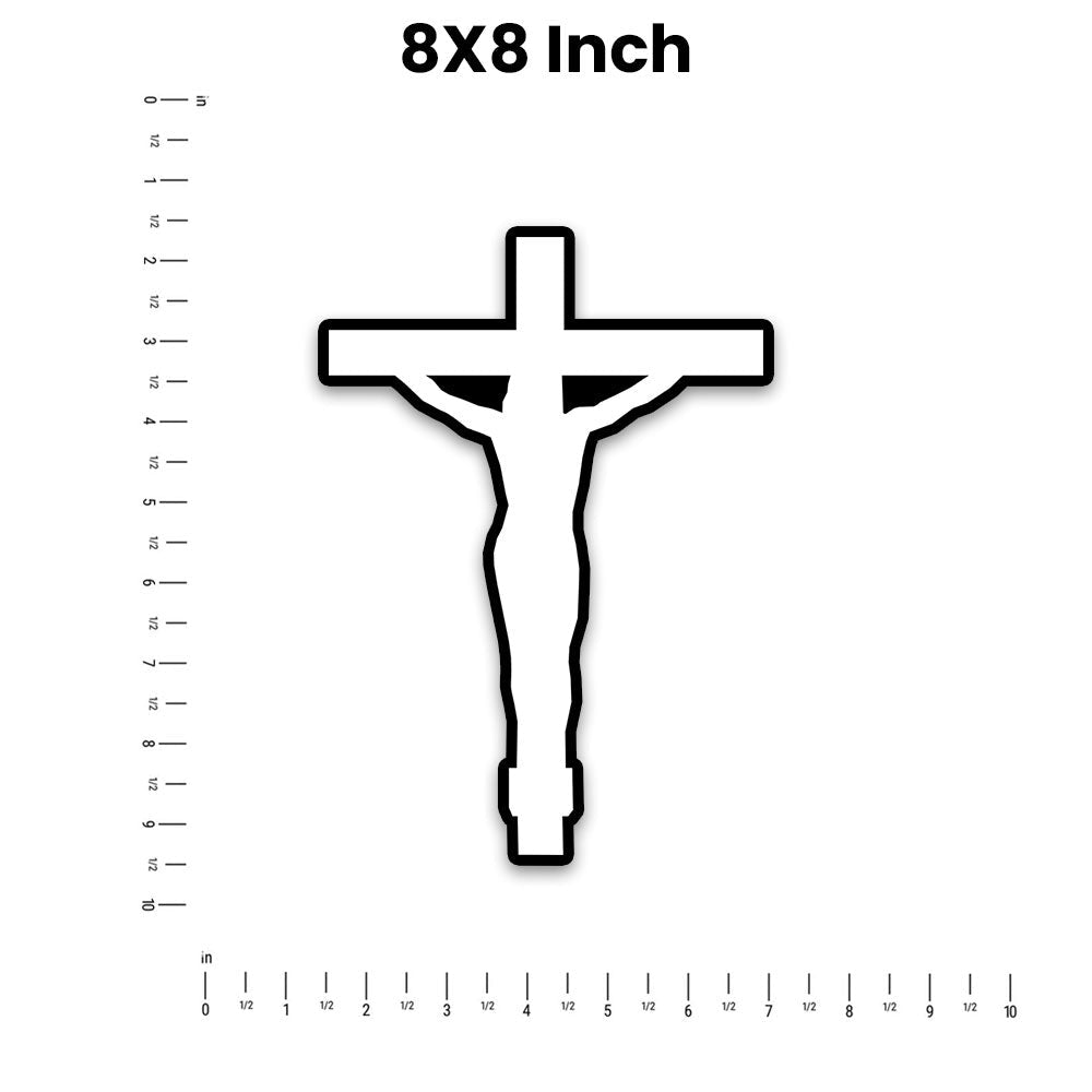 Jesus Cross Bumper Sticker - STICK IT UP