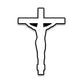 Jesus Cross Bumper Sticker waterproof vinyl decal for laptop, bike, car & bottle