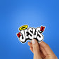 Jesus Sticker waterproof vinyl decal for laptop, bike, car & bottle