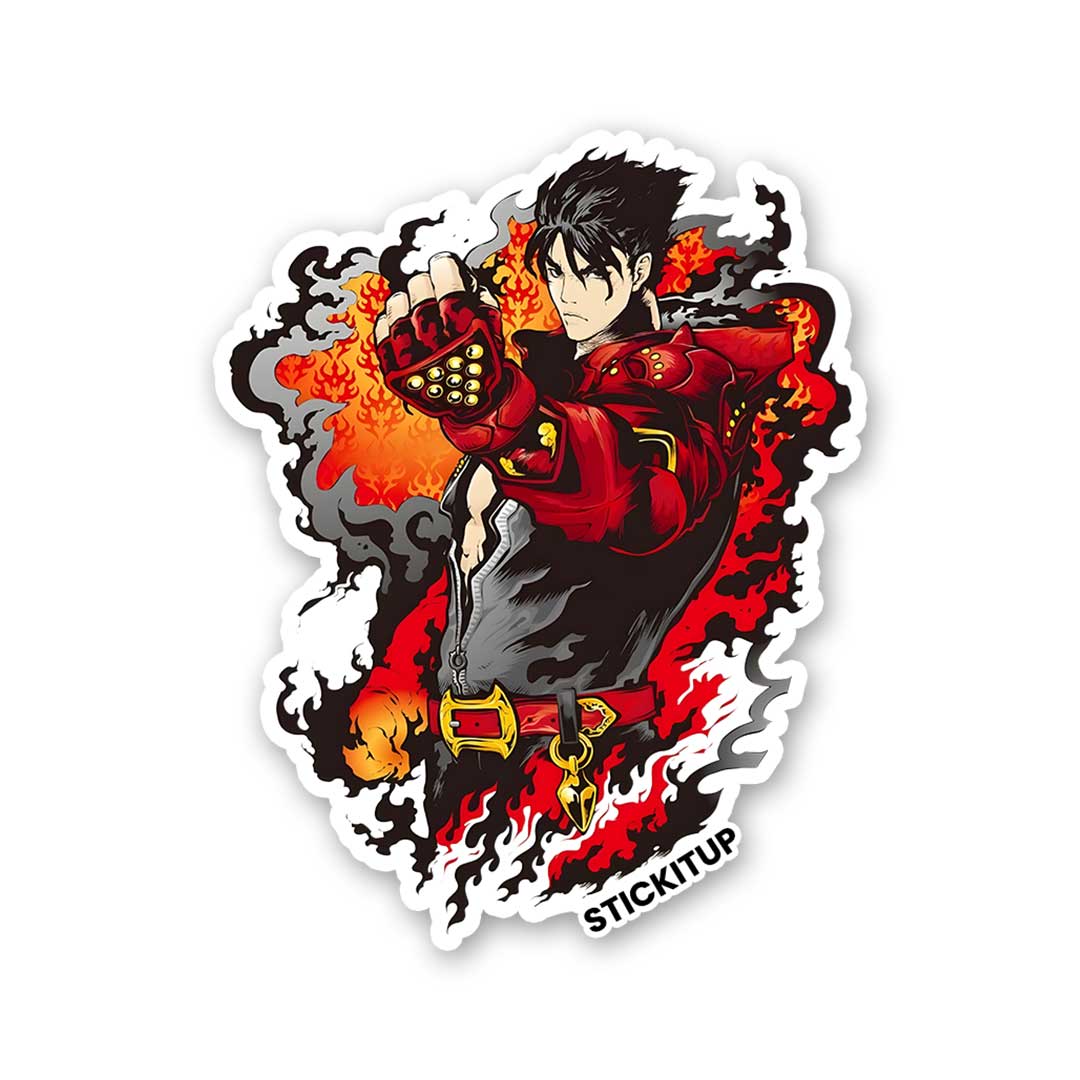 JIN Sticker waterproof vinyl decal for laptop, bike, car & bottle