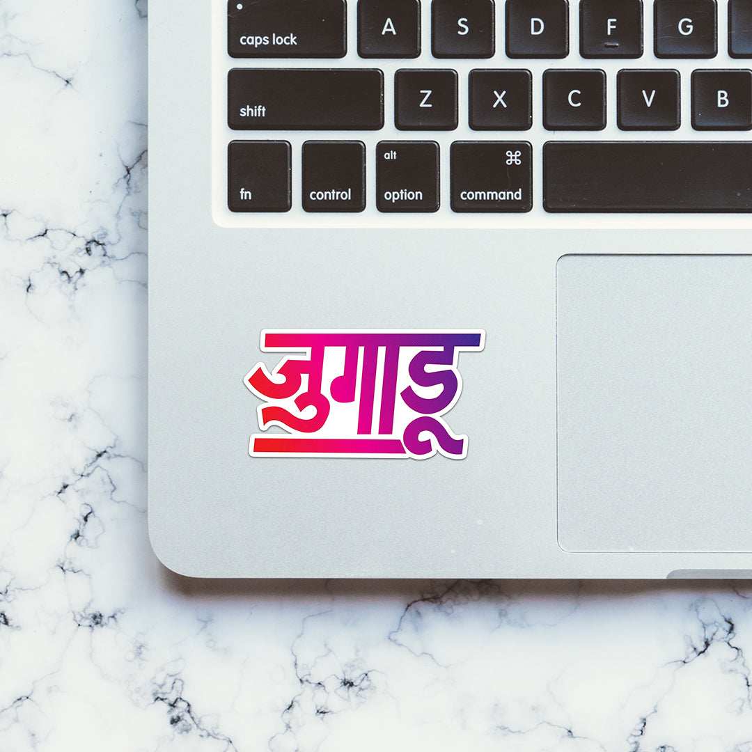 Jugaadu Sticker waterproof vinyl decal for laptop, bike, car & bottle