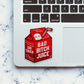 Juice box Glitter Sticker waterproof vinyl decal for laptop, bike, car & bottle