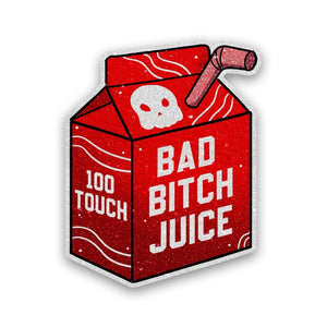Juice box Glitter Sticker waterproof vinyl decal for laptop, bike, car & bottle