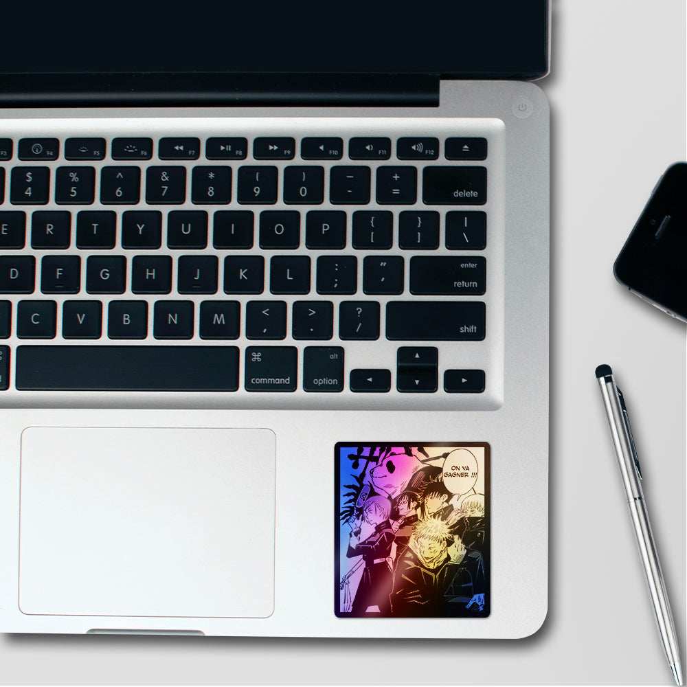 Jujutsu Holographic Stickers waterproof vinyl decal for laptop, bike, car & bottle