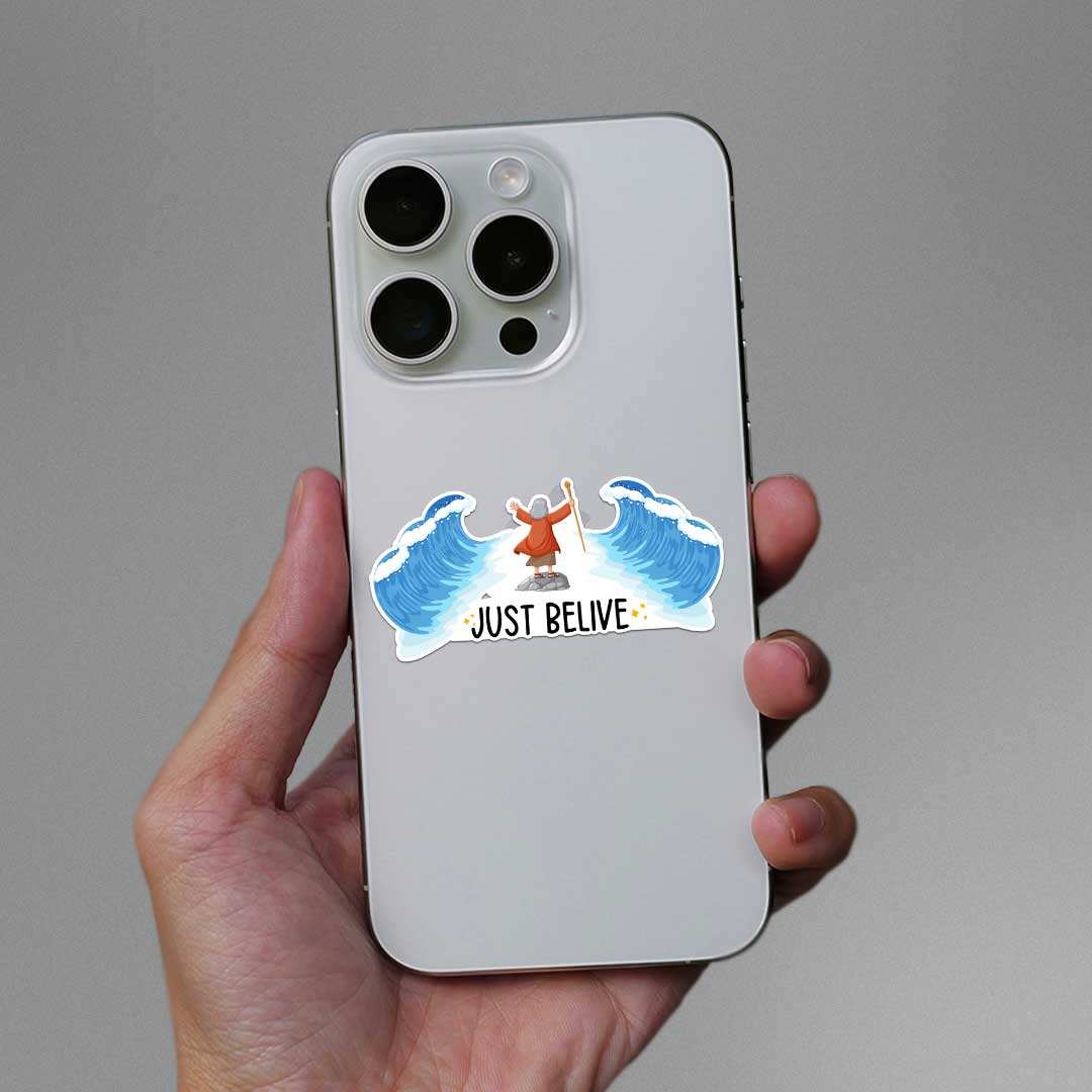 Just Belive Sticker waterproof vinyl decal for laptop, bike, car & bottle