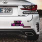 Just Hustle Bumper Sticker waterproof vinyl decal for laptop, bike, car & bottle
