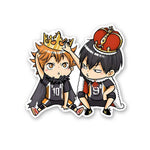 Kageyama X Hinata Chibi Sticker waterproof vinyl decal for laptop, bike, car & bottle