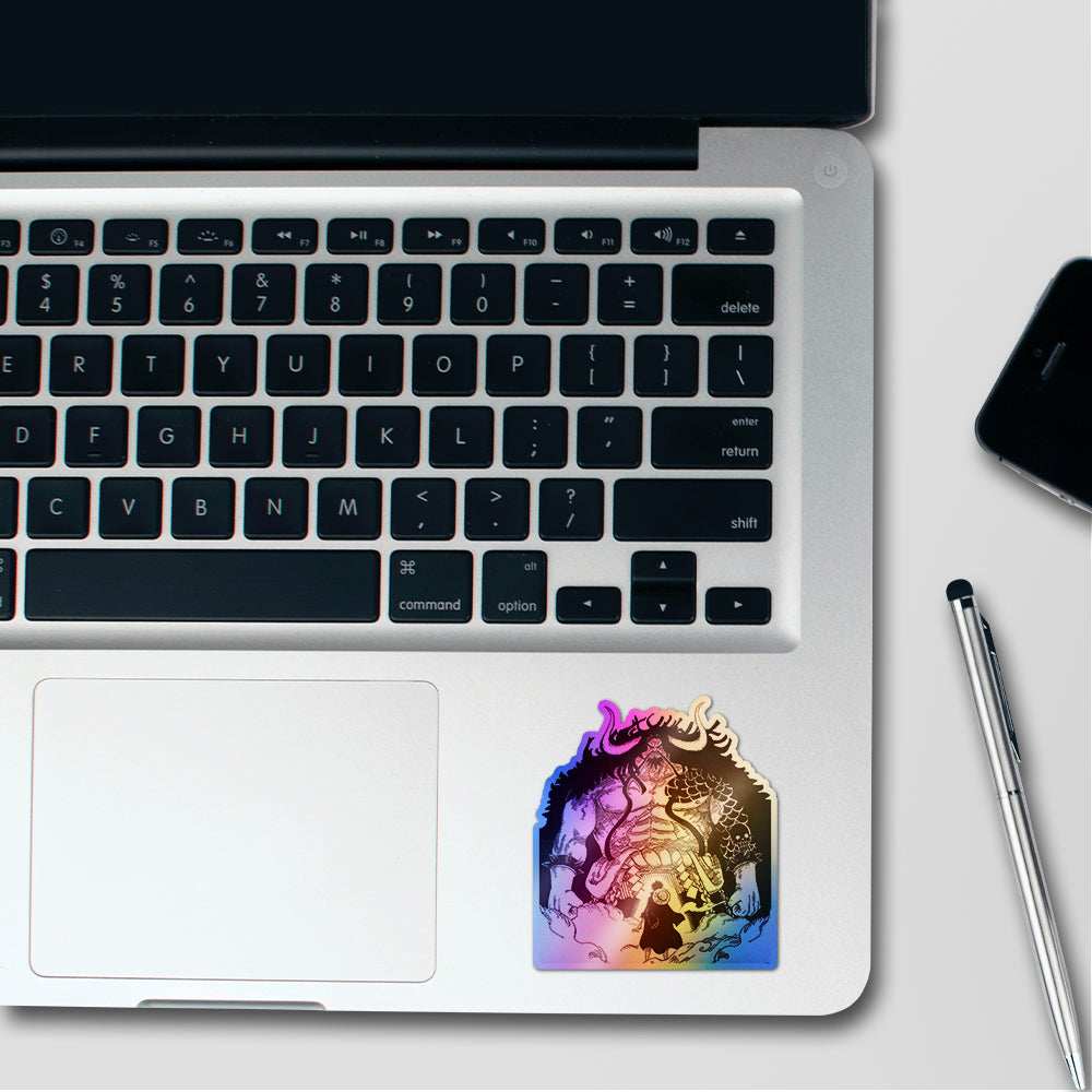 Kaido Holographic Stickers waterproof vinyl decal for laptop, bike, car & bottle