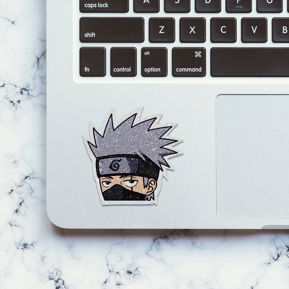 Kakashi Glitter Sticker waterproof vinyl decal for laptop, bike, car & bottle