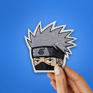 Kakashi Glitter Sticker waterproof vinyl decal for laptop, bike, car & bottle