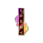 Karma Holographic Sticker waterproof vinyl decal for laptop, bike, car & bottle