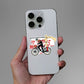 Keep Calm The Hero Is Coming Sticker waterproof vinyl decal for laptop, bike, car & bottle
