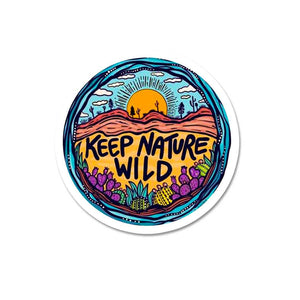 Keep Nature Wild Sticker waterproof vinyl decal for laptop, bike, car & bottle