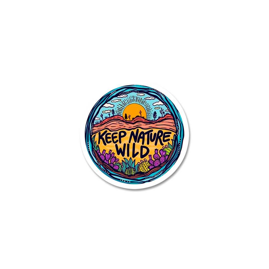 Keep Nature Wild Sticker waterproof vinyl decal for laptop, bike, car & bottle