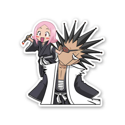 Kenpachi Zaraki Sticker waterproof vinyl decal for laptop, bike, car & bottle
