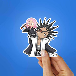 Kenpachi Zaraki Sticker waterproof vinyl decal for laptop, bike, car & bottle