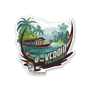 Kerala 1.0 Sticker waterproof vinyl decal for laptop, bike, car & bottle