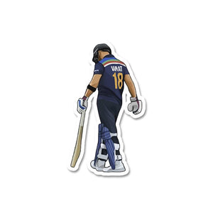 Kholi Sticker waterproof vinyl decal for laptop, bike, car & bottle