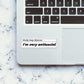 Kindly Keep Distance I'M Very Antisocial Sticker waterproof vinyl decal for laptop, bike, car & bottle
