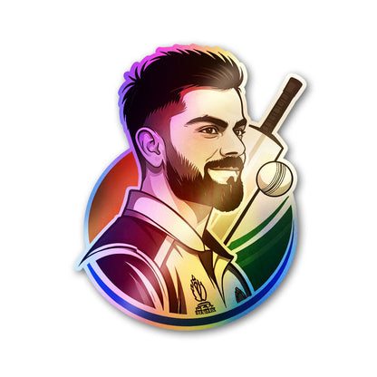King No.18 Holographic Stickers