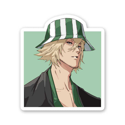 Kisuke Urahara Sticker waterproof vinyl decal for laptop, bike, car & bottle