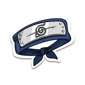 Konoha Headband Bumper Sticker waterproof vinyl decal for laptop, bike, car & bottle