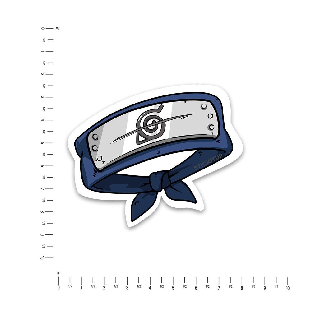 Konoha Headband Bumper Sticker waterproof vinyl decal for laptop, bike, car & bottle