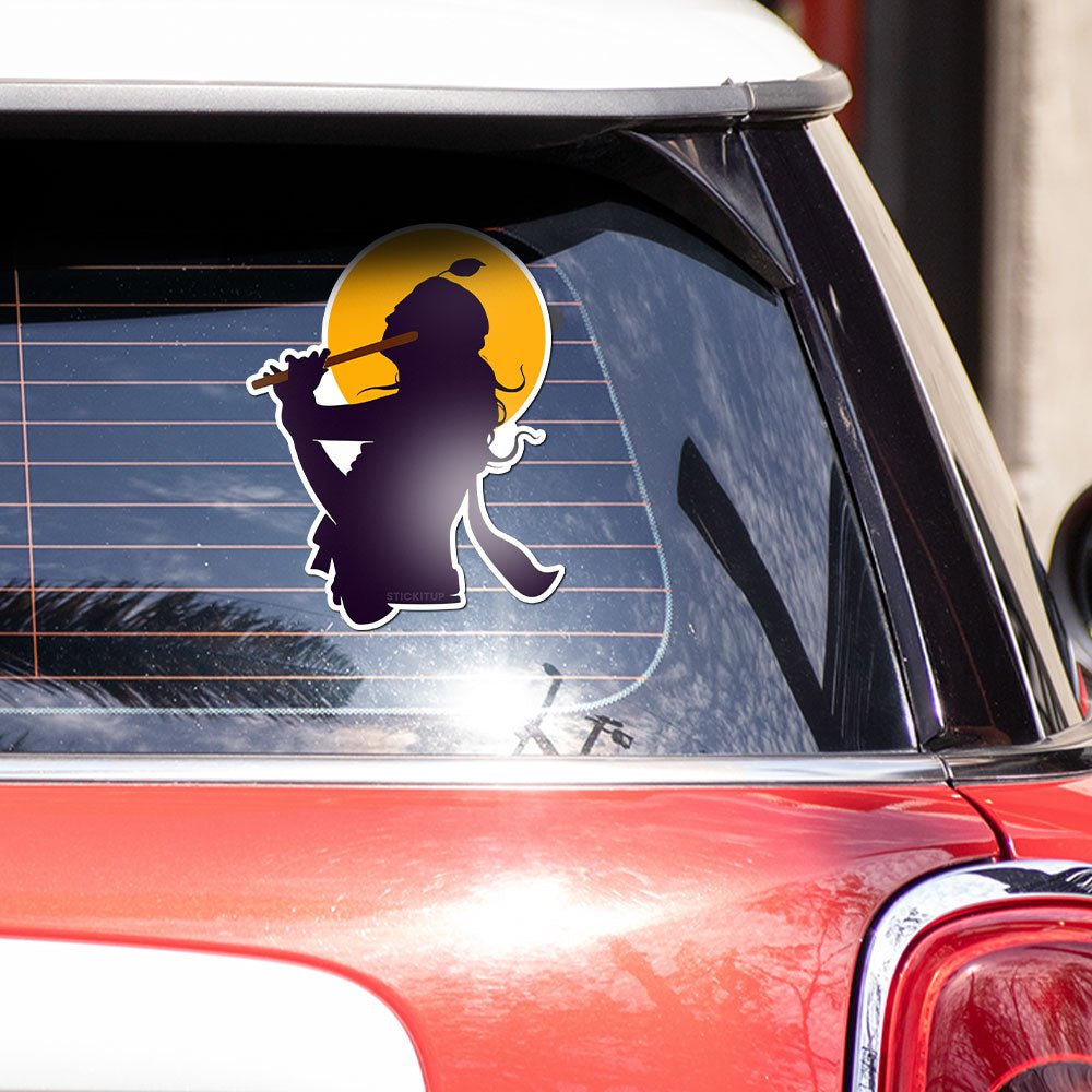 Krishna Ji Bumper Sticker waterproof vinyl decal for laptop, bike, car & bottle