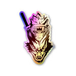 Kurma Holographic Stickers waterproof vinyl decal for laptop, bike, car & bottle