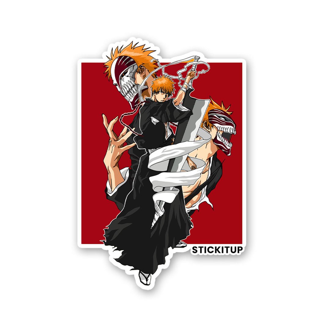Kurosaki Ichigo Sticker waterproof vinyl decal for laptop, bike, car & bottle