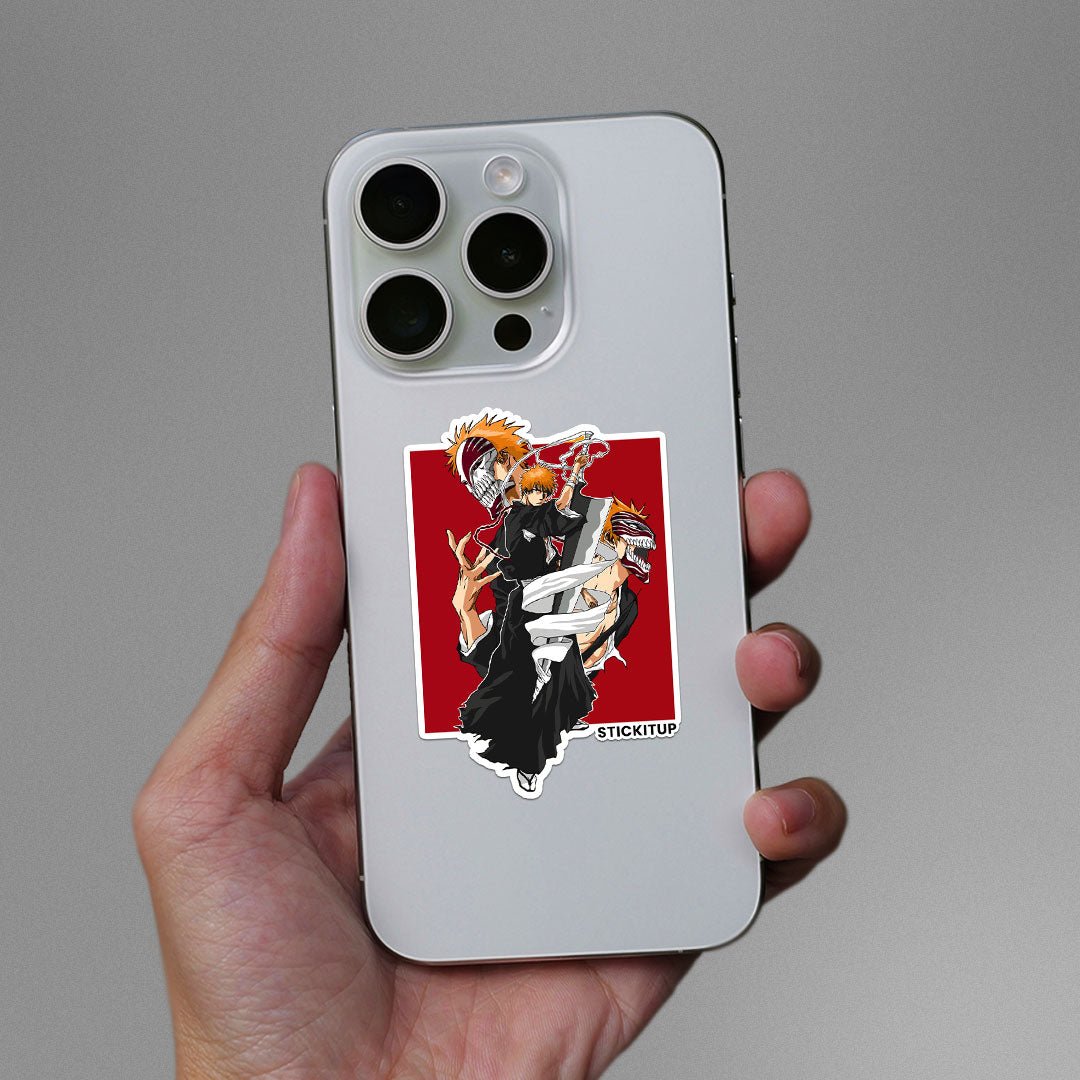 Kurosaki Ichigo Sticker waterproof vinyl decal for laptop, bike, car & bottle