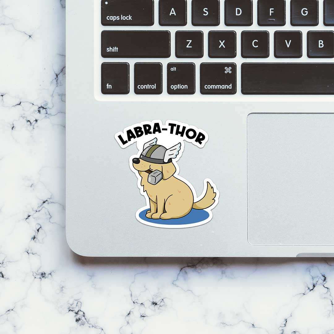 Labra - Thor Sticker waterproof vinyl decal for laptop, bike, car & bottle
