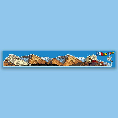 Ladakh Infinity Sticker waterproof vinyl decal for laptop, bike, car & bottle
