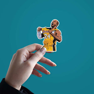 Lakers 24 Stickers waterproof vinyl decal for laptop, bike, car & bottle