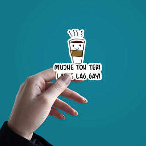 Latte Lag Gayi Sticker waterproof vinyl decal for laptop, bike, car & bottle