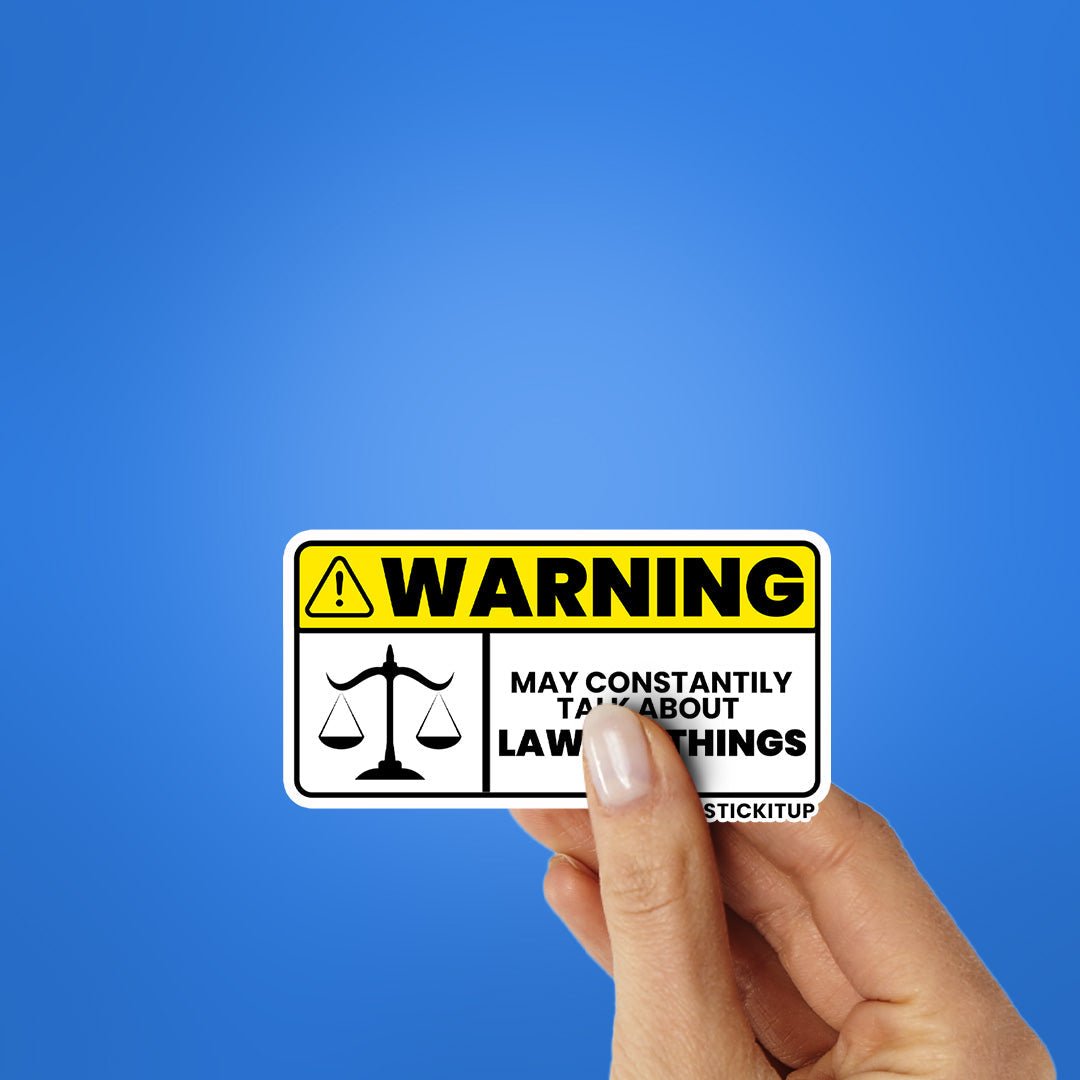 Lawyer Things Sticker waterproof vinyl decal for laptop, bike, car & bottle