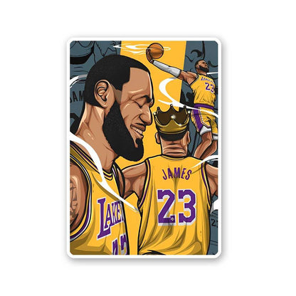 Lebron James Sticker waterproof vinyl decal for laptop, bike, car & bottle
