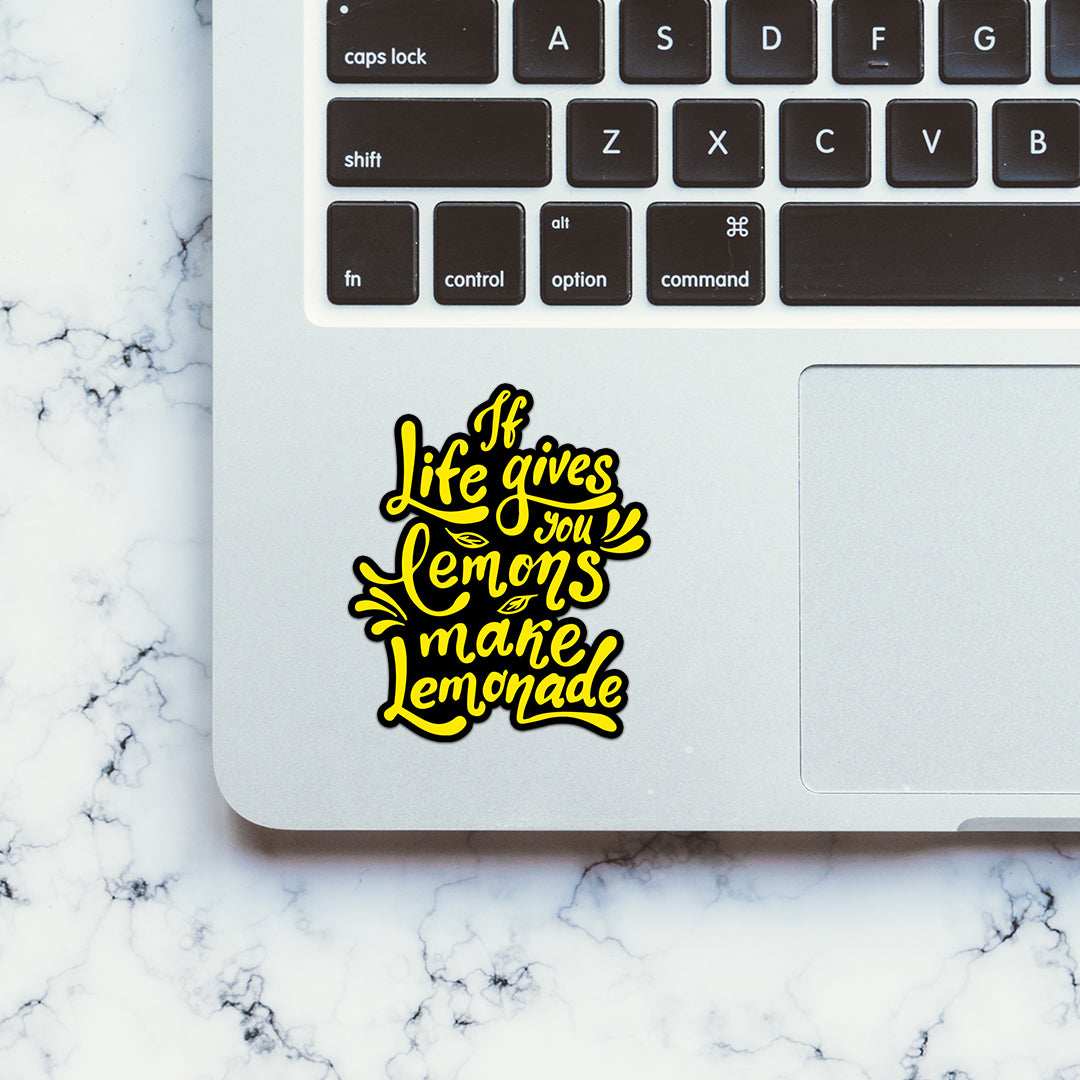 Lemons Make Lemonade Stickers waterproof vinyl decal for laptop, bike, car & bottle