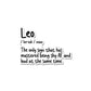 Leo Sticker waterproof vinyl decal for laptop, bike, car & bottle